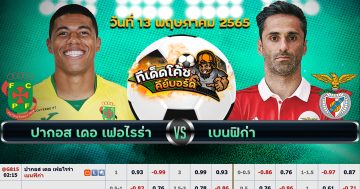 ทีเด็ด บอล ปากอส เดอ เฟอร์ไรรา Vs เบนฟิก้า – 13 พฤษภาคม 2565